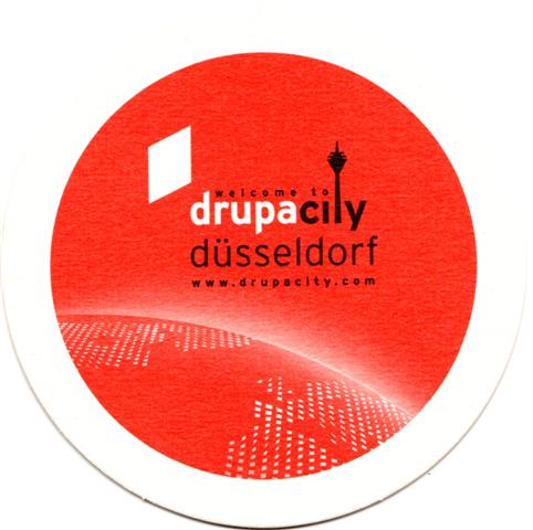 dsseldorf d-nw schlssel drupa 1b (rund215-drupa city-schwarzrot)